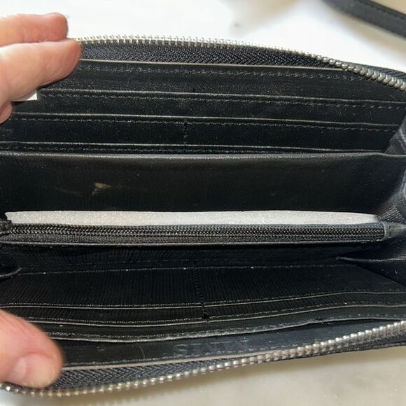 New MMS faux leather zip embossed wallet - Picture 3 of 4